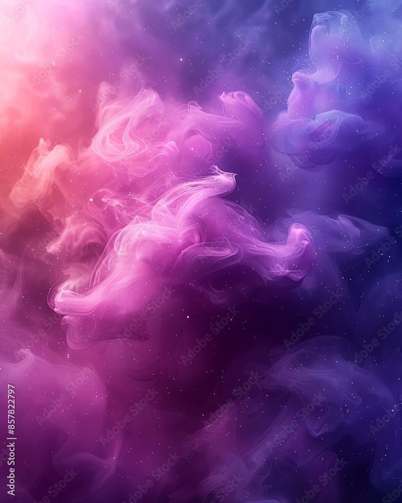 Vivid abstract background with vibrant pink and purple smoke blending into a dark backdrop, creating a mystical and ethereal atmosphere. Vivid abstract background with vibrant pink and purple smoke blending into a dark backdrop, creating a mystical and ethereal atmosphere.