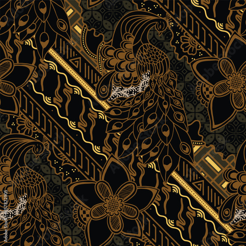 Indonesian classic batik for digital printing needs
