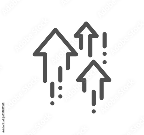 Performance related icon outline and linear vector.
