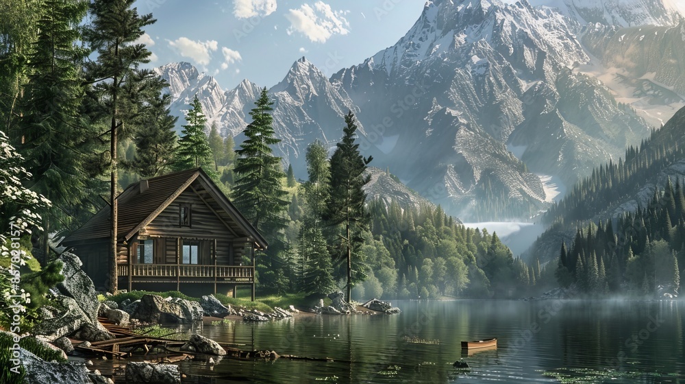 Fototapeta premium Mountain Retreat