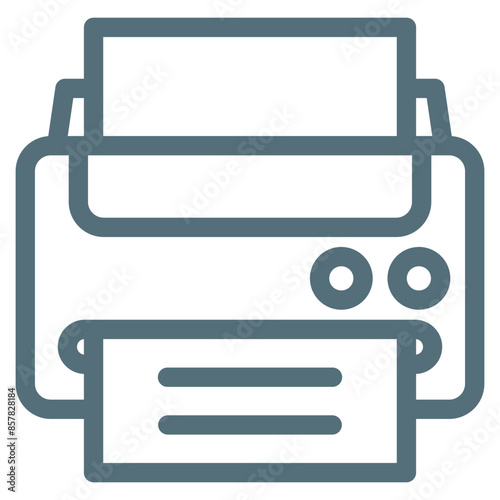 Print Icon Element For Design