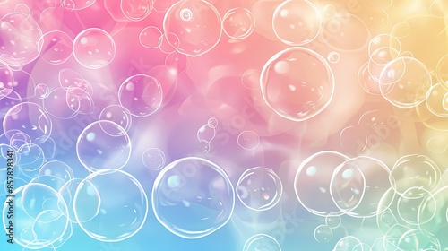 Bubbles Background, Generative AI