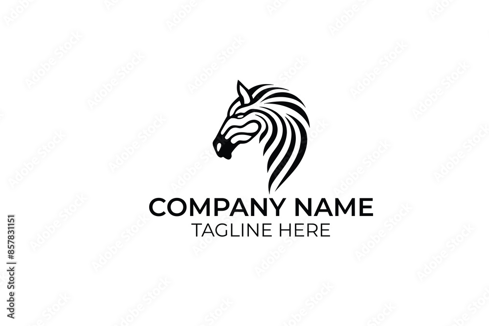Fototapeta premium horse logo design