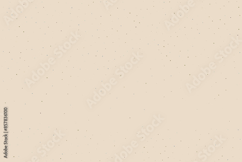 Light cream grain paper texture. Vintage ecru pattern with dots, speckles, specks, flecks, particles. Textured wallpaper. Natural white grunge surface background. Vector backdrop 