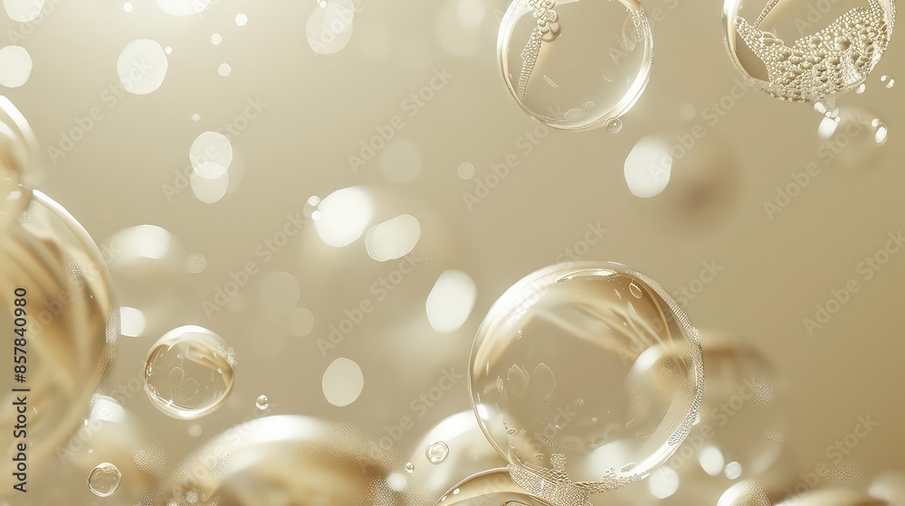 Bubbles Background, Generative AI Bubbles Background, Generative AI
