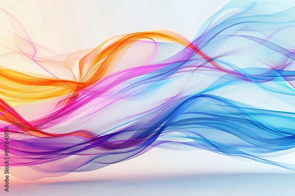A conceptual background of abstract flowing shapes in vibrant colors, conveying motion and energy with ample copy space A conceptual background of abstract flowing shapes in vibrant colors, conveying motion and energy with ample copy space