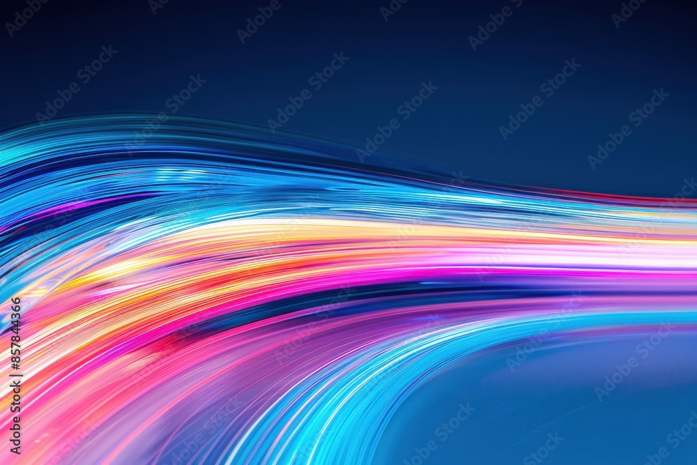 A conceptual background of blurred light trails in various colors, creating a sense of motion and energy with ample copy space A conceptual background of blurred light trails in various colors, creating a sense of motion and energy with ample copy space