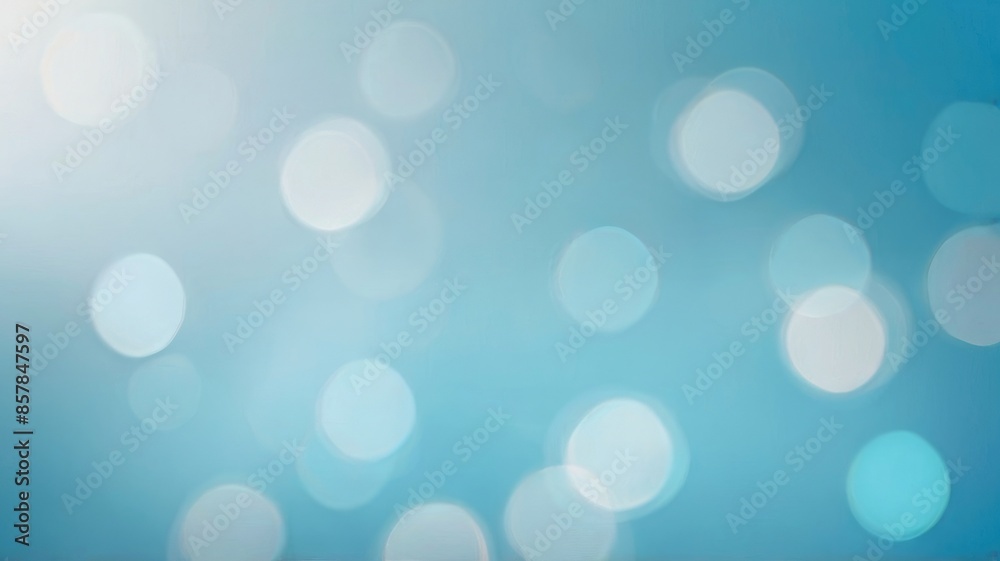 Peaceful Turquoise Blur with Bokeh Lights Peaceful Turquoise Blur with Bokeh Lights
