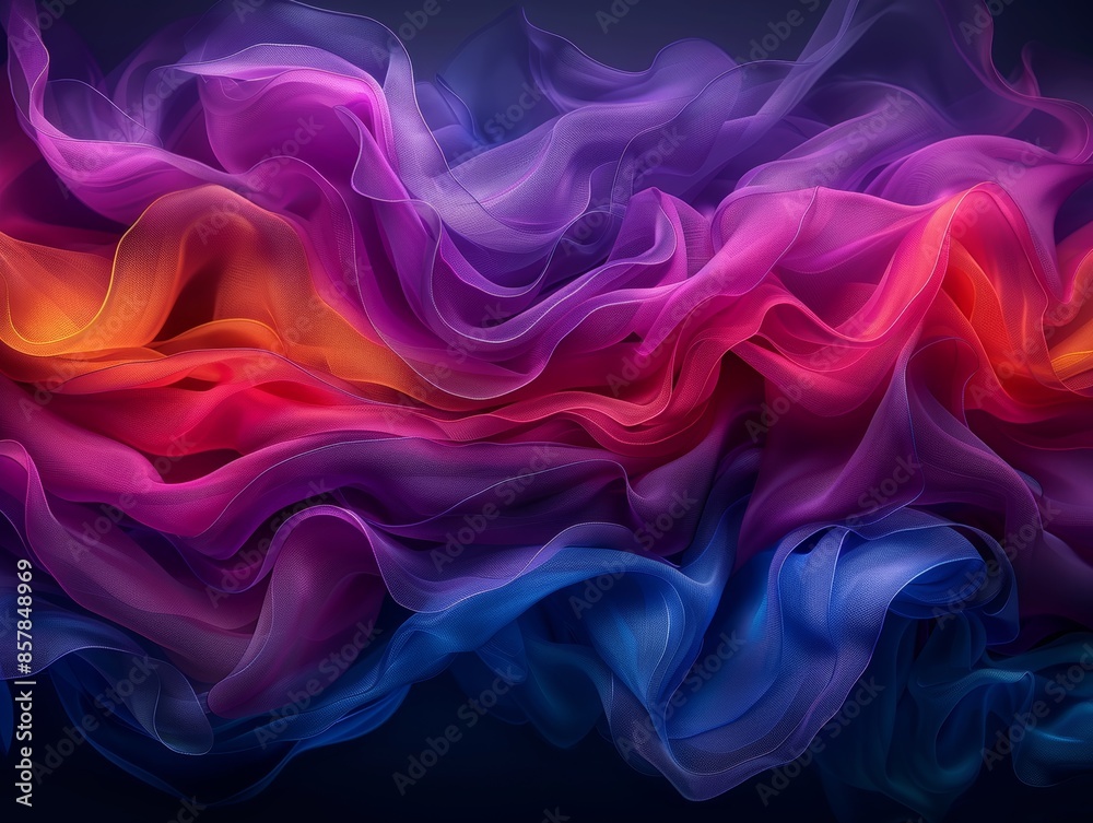 Vibrant abstract background with colorful, flowing waves of purple, pink, and blue hues creating a mesmerizing artistic pattern. Vibrant abstract background with colorful, flowing waves of purple, pink, and blue hues creating a mesmerizing artistic pattern.