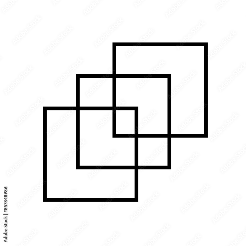 composition abstraite géométrique jaune et noire