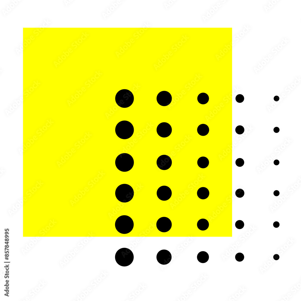 composition abstraite géométrique jaune et noire