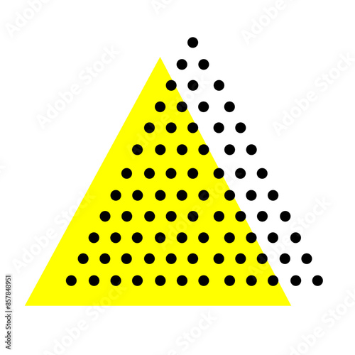 composition abstraite géométrique jaune et noire