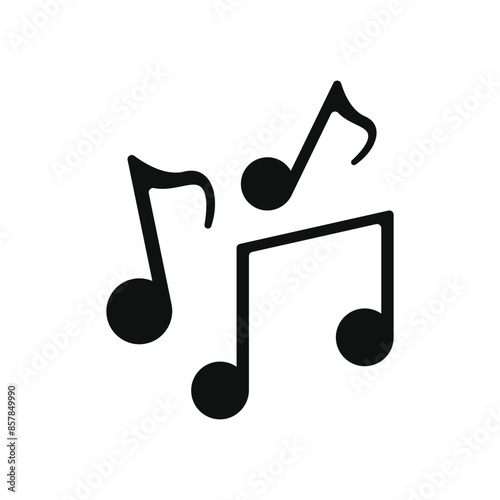 music note icon vector design template