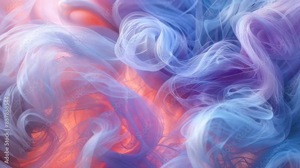Flowing Gradient Ribbons in Pink and Blue with Soft Textures Flowing Gradient Ribbons in Pink and Blue with Soft Textures