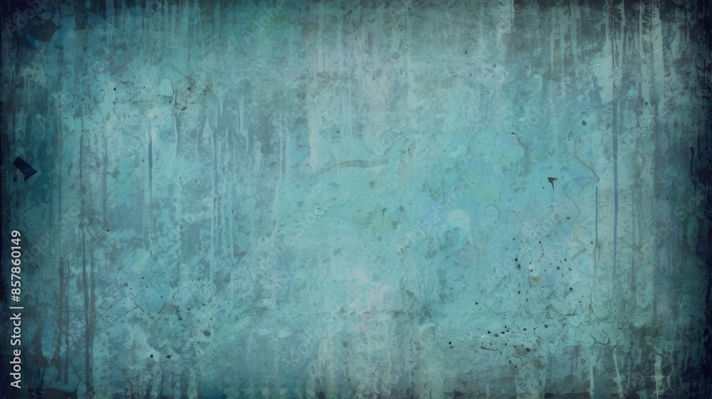 Obraz premium Artisanal Ink Spatter on Blue Gradient