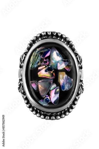 Fotografie Nacre brooch isolated