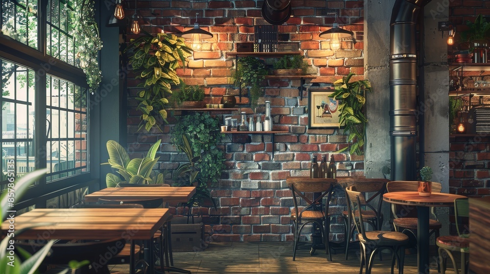 Put your poster mockup to good use in a cozy coffee shop
