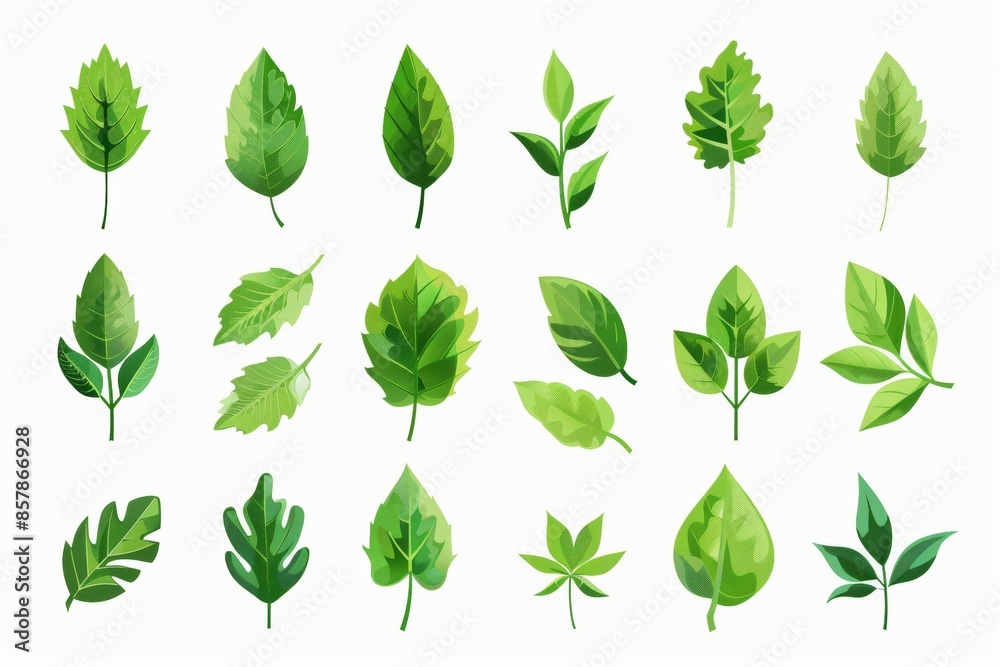 PNG format green leaf icons on transparent background. Eco-friendly, green energy poster and banner design. PNG format green leaf icons on transparent background. Eco-friendly, green energy poster and banner design.