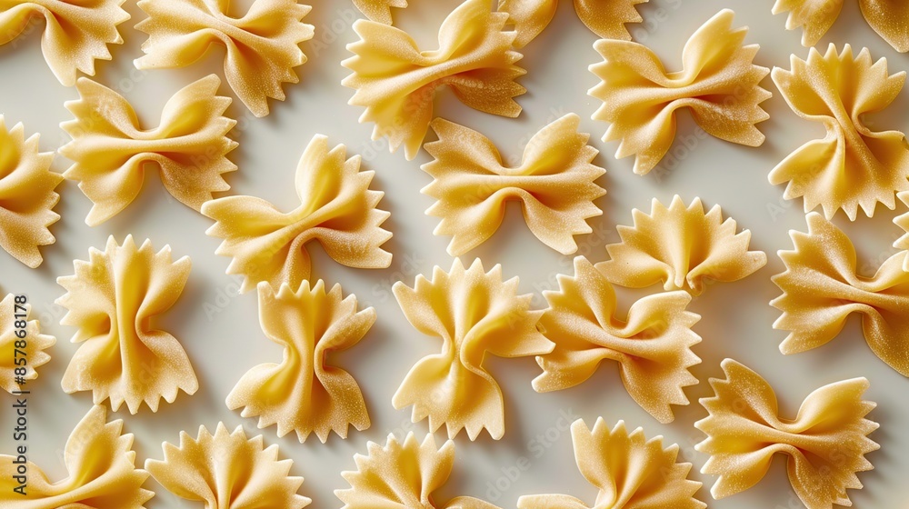 Obraz premium A Close-Up View of Farfalle Pasta
