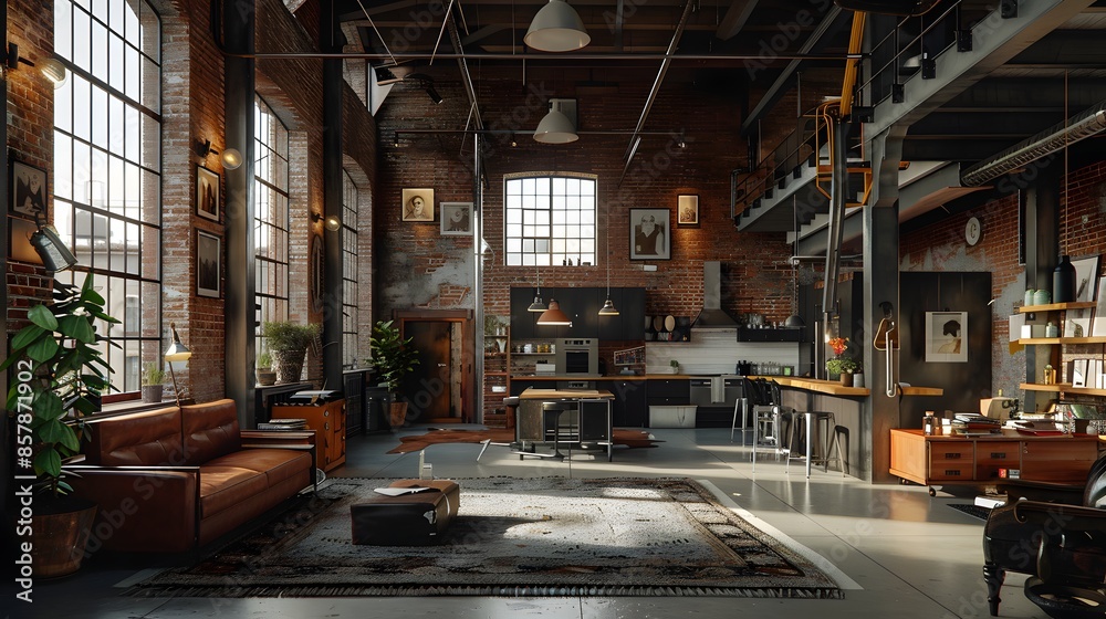Contemporary Industrial Loft Contemporary Industrial Loft