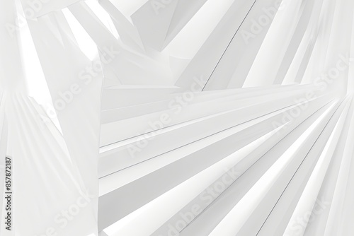 White Minimalist Abstract Background created with Generative AI