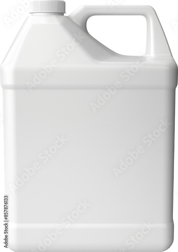 white plastic bottle gallon bleach mockup isolated on white or transparent background,transparency 