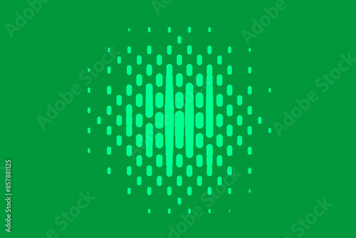 Green geometric background with ovals. Halftone texture. Retro pattern for wallpapers, backdrops. Vector illustration
