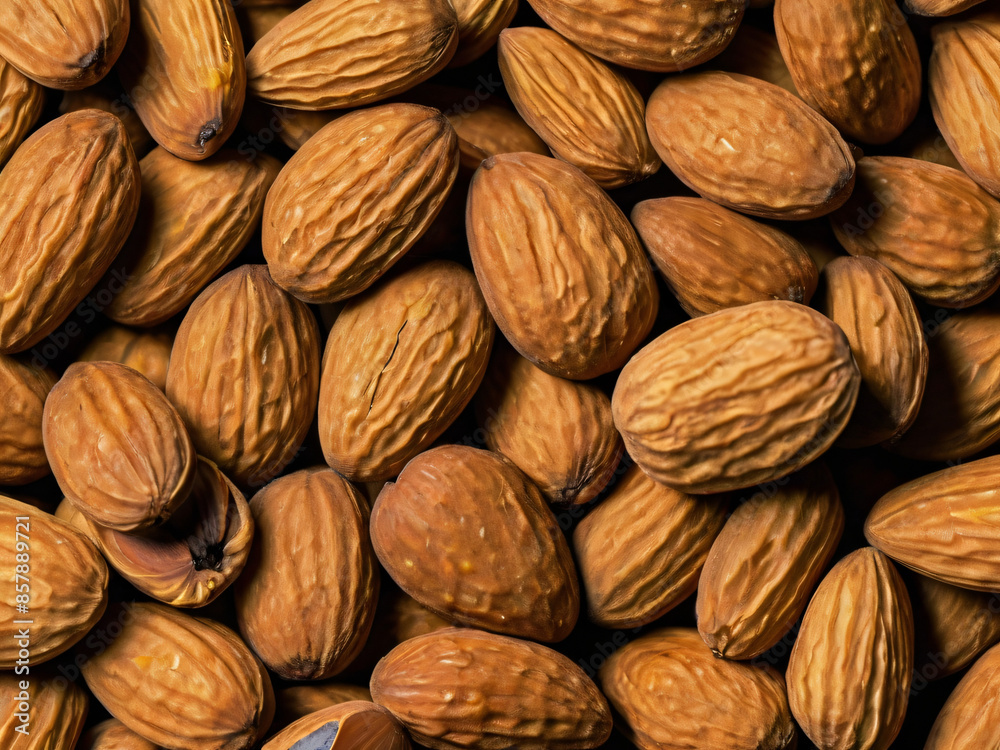 group of almonds group of almonds