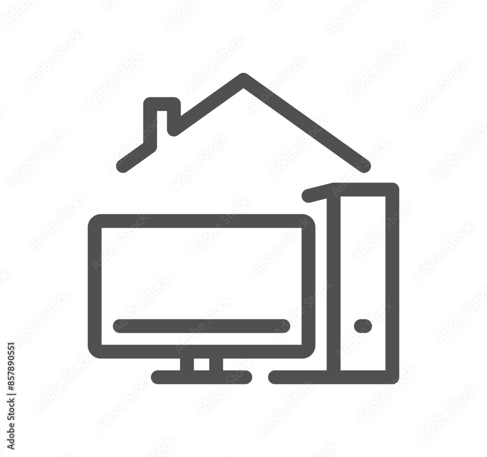 Work place related icon outline and linear vector.
Work place related icon outline and linear vector.