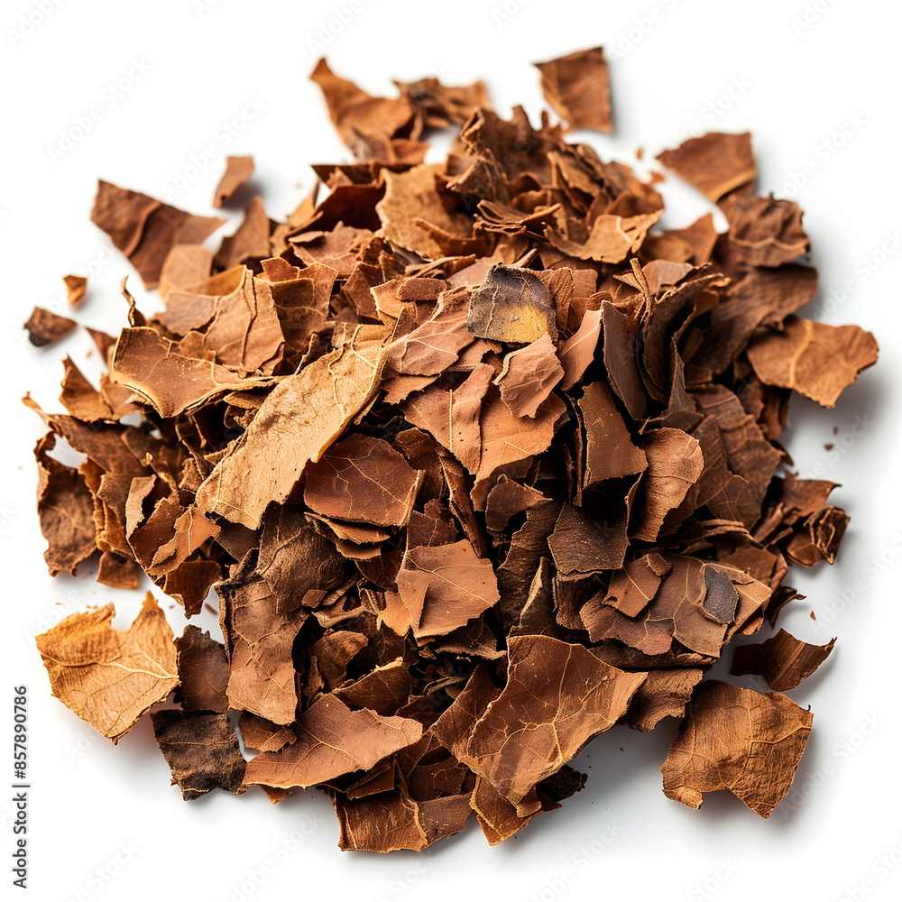 Heap of tobacco isolated on white background Heap of tobacco isolated on white background
