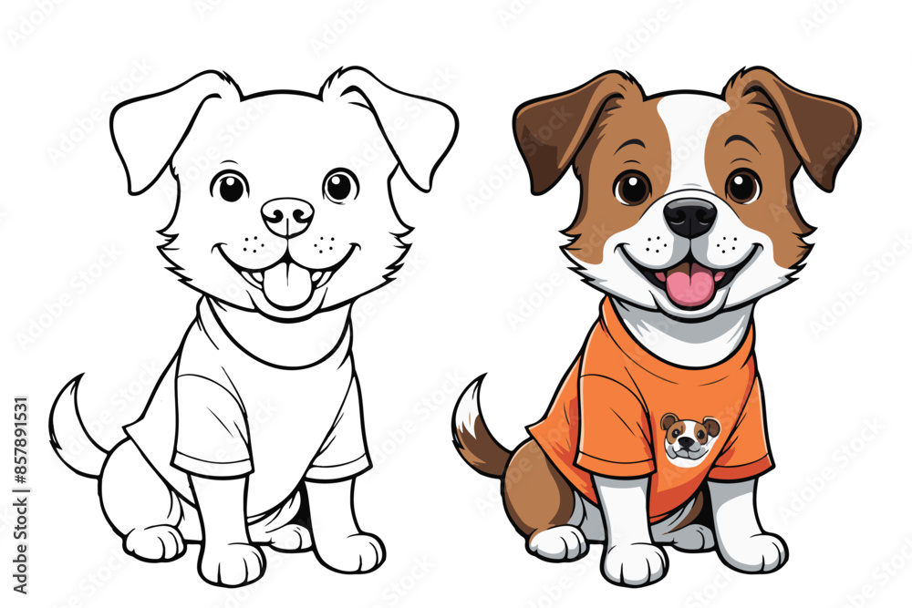 Adorable dog vector cartoon art, perfect for pet-themed decor, children's books, and digital designs. Bring joy and charm to your projects with these lovable illustrations Adorable dog vector cartoon art, perfect for pet-themed decor, children's books, and digital designs. Bring joy and charm to your projects with these lovable illustrations