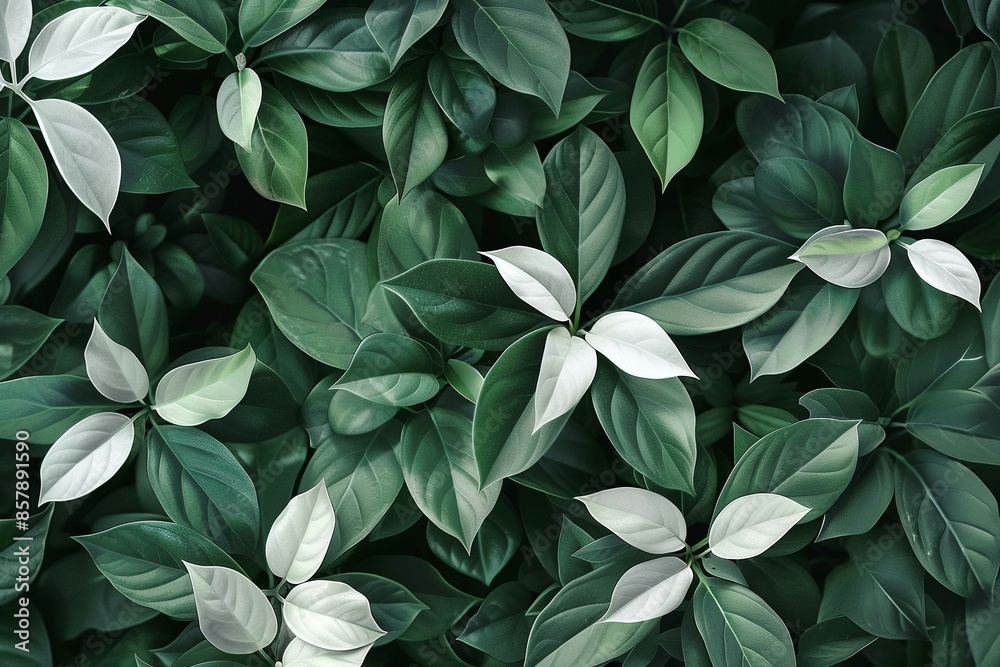 Green background with foliage Green background with foliage