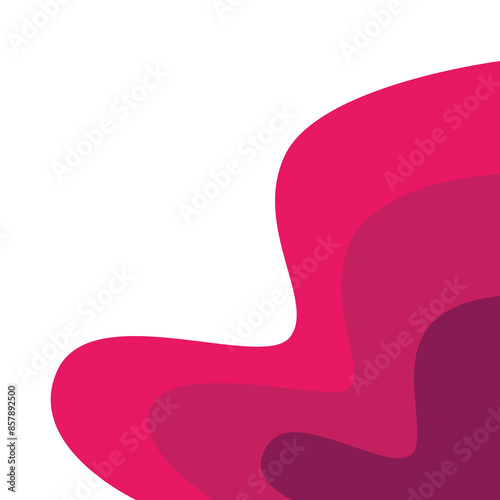 magenta pink abstract element for design transparent background