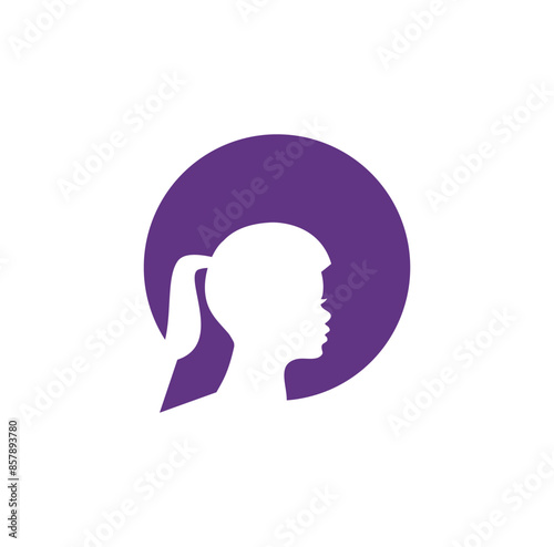 Girl Logo Design Illustration vector eps format , suitable for your design needs, logo, illustration, animation, etc. © LeamSign