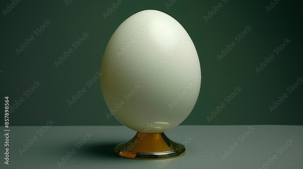 A white egg on a black background with gold holder at the top, in a minimalistic style, aesthetic, in a photo studio, A white egg on a black background with gold holder at the top, in a minimalistic style, aesthetic, in a photo studio,