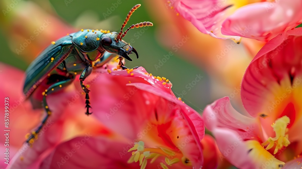Pterygota on oleander flower Pterygota on oleander flower
