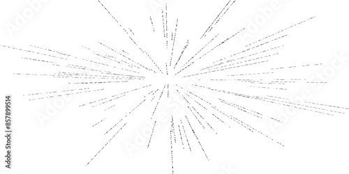 Radiating from the centre o...