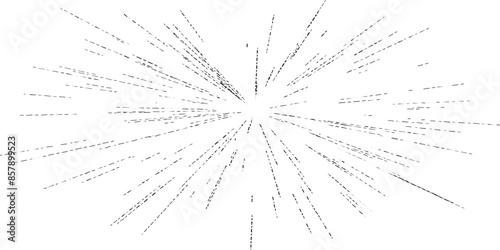 Radiating from the centre of thin beams, lines. Abstract explosion, speed motion lines from the middle, radiating sharp. Dynamic style, sun burst, star burst sunshine Vector