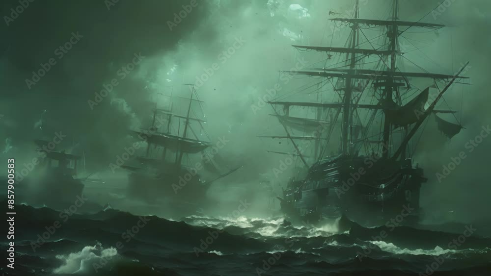 The ships rigging and sails moved with a life of their own powered by the malicious spirits of the sea who sought to send more ships to the bottom. The ships rigging and sails moved with a life of their own powered by the malicious spirits of the sea who sought to send more ships to the bottom.