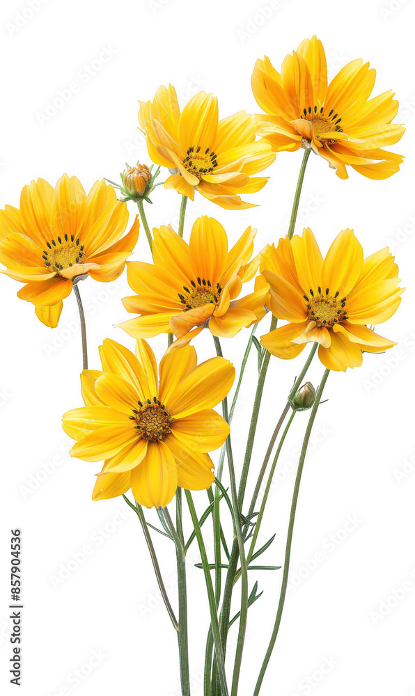 Cluster of Bright Yellow Flowers Cluster of Bright Yellow Flowers
