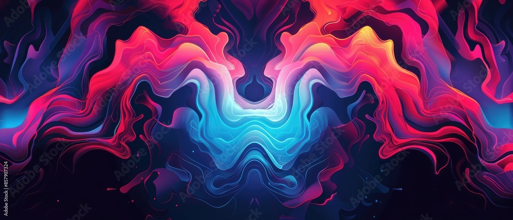 bright abstract liquid art design featuring a colorful psychedelic wave pattern with a modern fantasy flow of pink and blue ink in a digital graphic motion with a fractal fluid shape bright abstract liquid art design featuring a colorful psychedelic wave pattern with a modern fantasy flow of pink and blue ink in a digital graphic motion with a fractal fluid shape