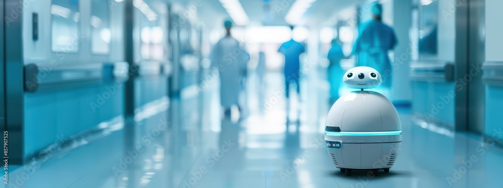 AI Health Bot Assisting in a Hospital: An advanced AI health bot assisting nurses by organizing patient files and scheduling follow-up appointments AI Health Bot Assisting in a Hospital: An advanced AI health bot assisting nurses by organizing patient files and scheduling follow-up appointments
