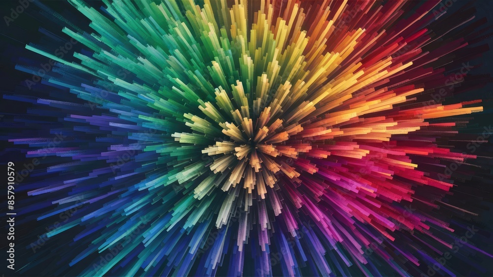 Fototapeta premium Psychedelic Shape Splash