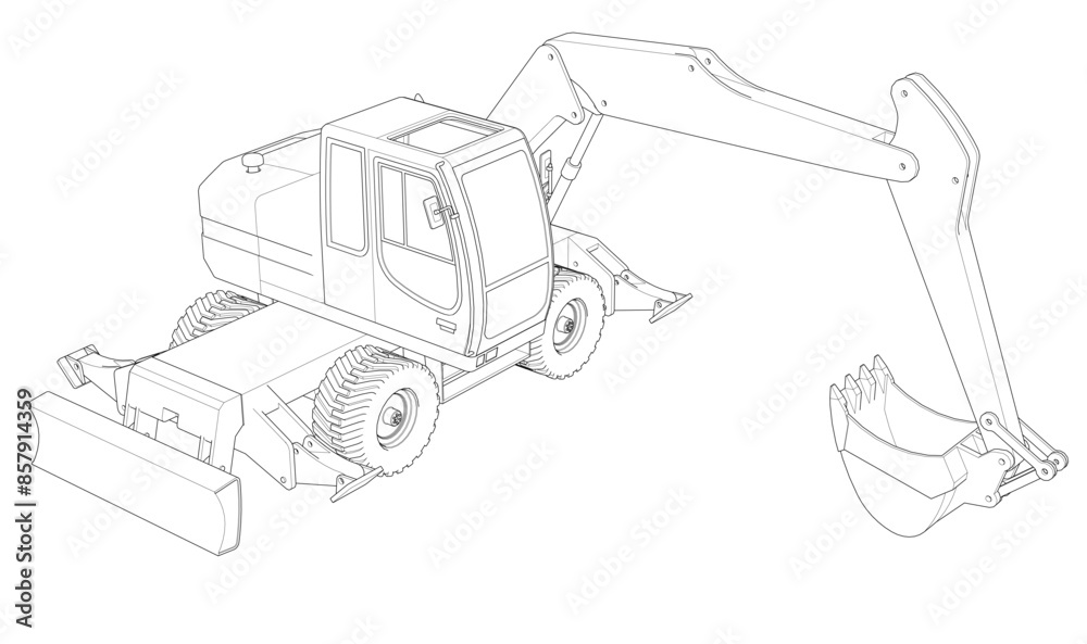 bulldozer and excavator bulldozer and excavator