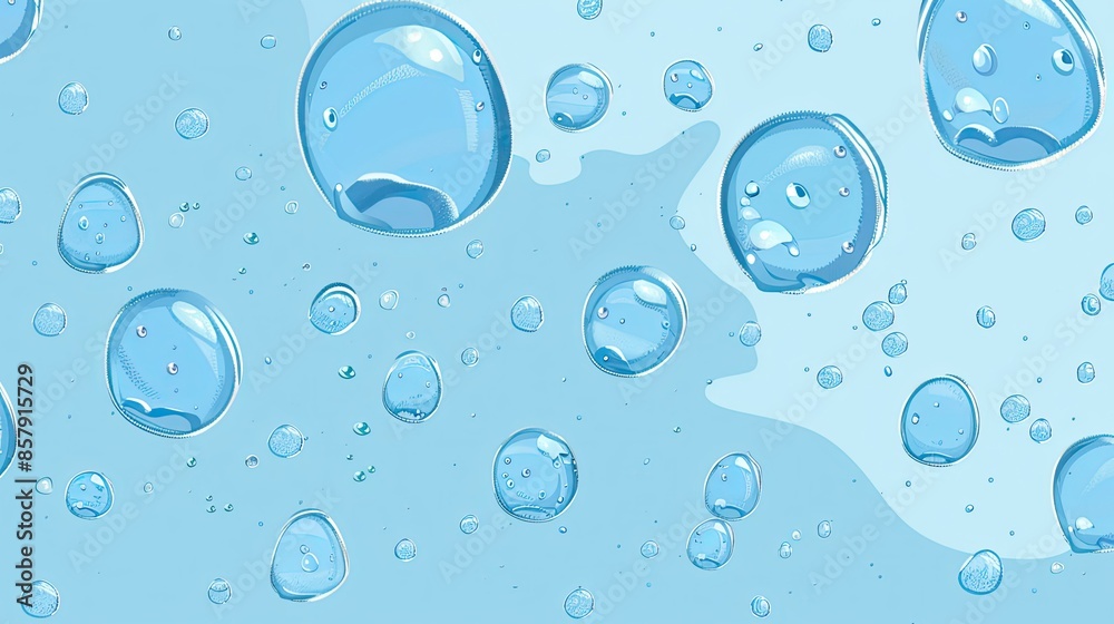 Bubbles Background, Generative AI Bubbles Background, Generative AI