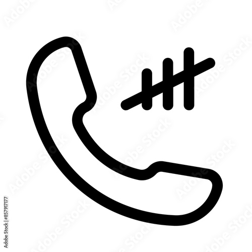 no signal icon with line style, perfect for user interface projects