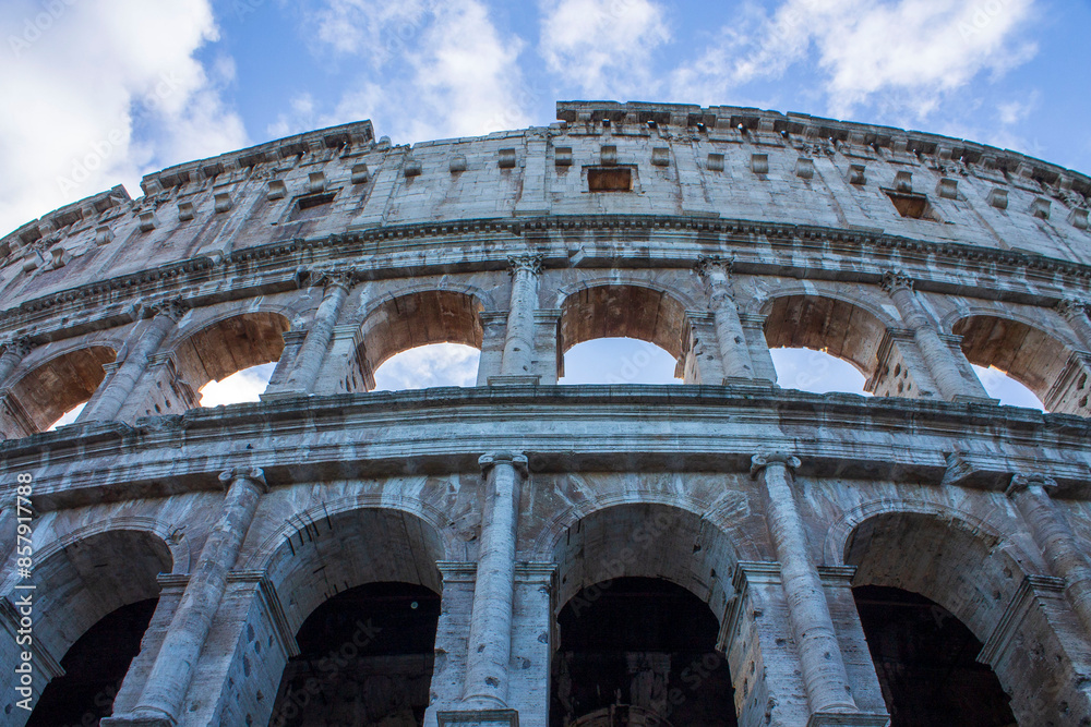 Obraz premium detail of the Colosseum in Rome