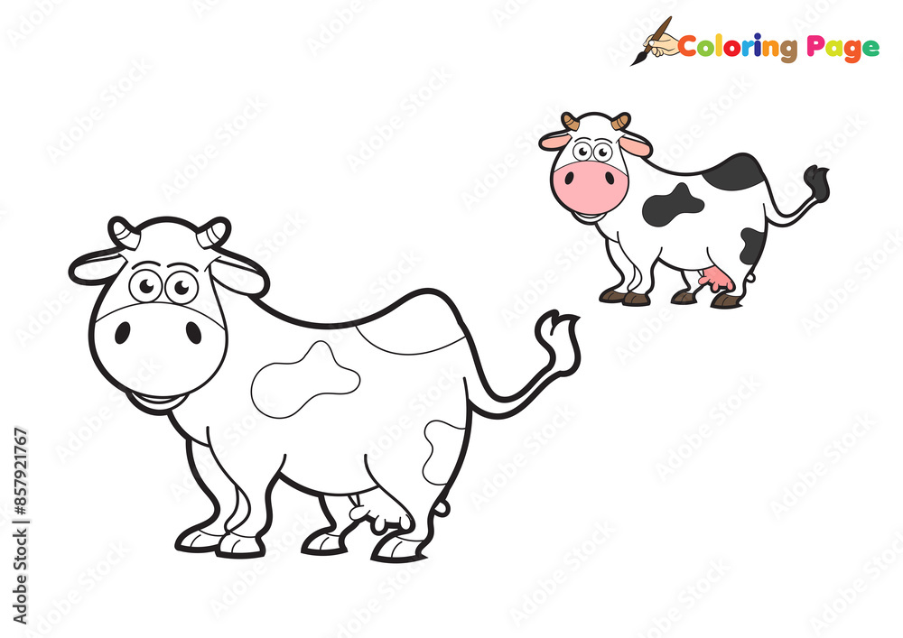 cute cow coloring page illustrations cute cow coloring page illustrations