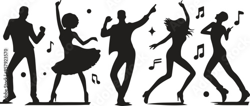 silhouette of a dancing couple