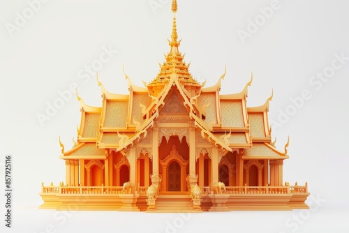3d illustration of traditional thai temple © Koon